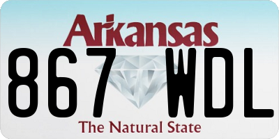 AR license plate 867WDL