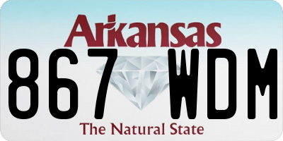 AR license plate 867WDM