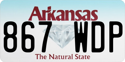 AR license plate 867WDP
