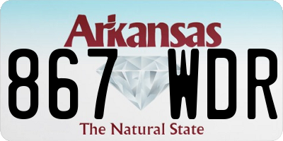 AR license plate 867WDR