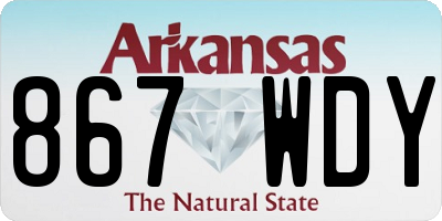 AR license plate 867WDY