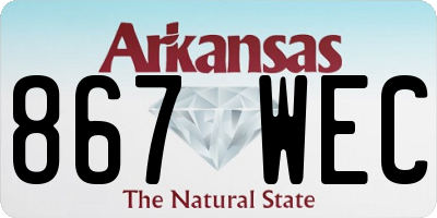 AR license plate 867WEC