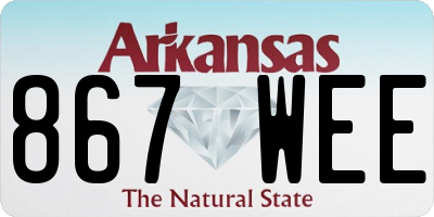 AR license plate 867WEE