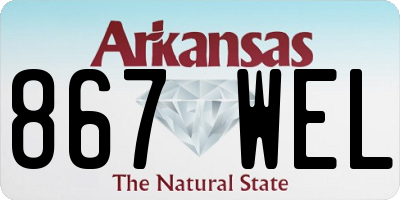 AR license plate 867WEL