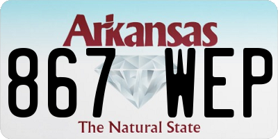 AR license plate 867WEP