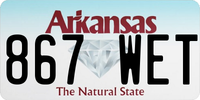 AR license plate 867WET