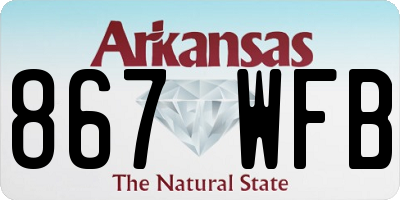 AR license plate 867WFB