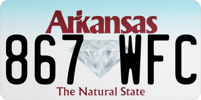AR license plate 867WFC
