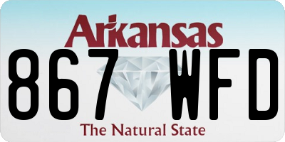AR license plate 867WFD