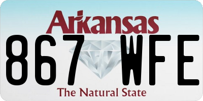AR license plate 867WFE
