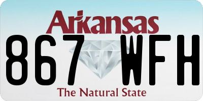 AR license plate 867WFH