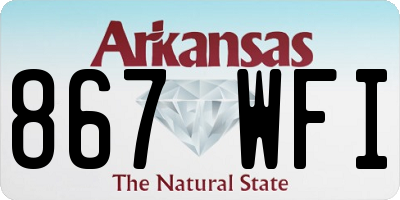 AR license plate 867WFI
