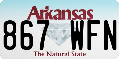AR license plate 867WFN