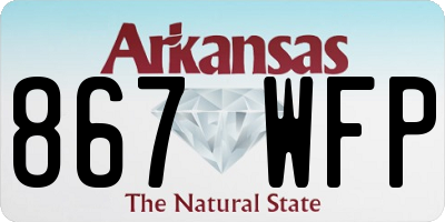 AR license plate 867WFP