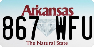 AR license plate 867WFU