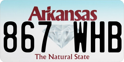 AR license plate 867WHB
