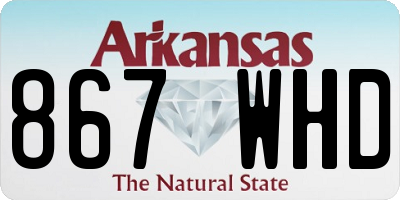 AR license plate 867WHD