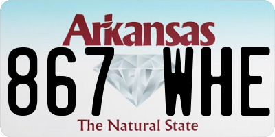 AR license plate 867WHE