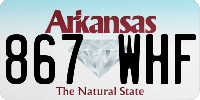 AR license plate 867WHF