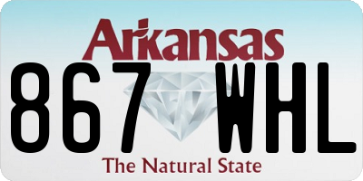 AR license plate 867WHL