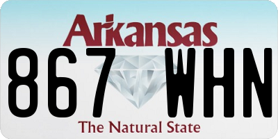 AR license plate 867WHN