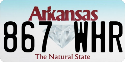 AR license plate 867WHR
