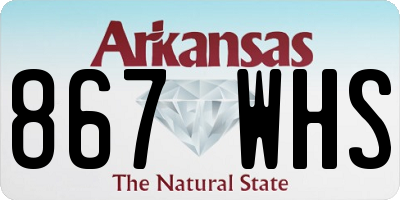 AR license plate 867WHS