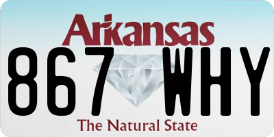 AR license plate 867WHY