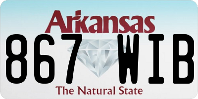 AR license plate 867WIB