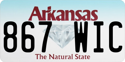 AR license plate 867WIC