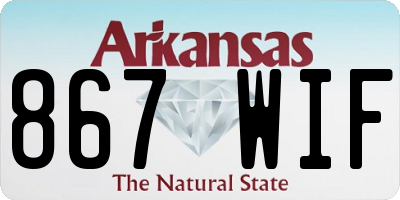 AR license plate 867WIF