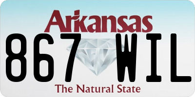 AR license plate 867WIL