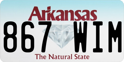 AR license plate 867WIM