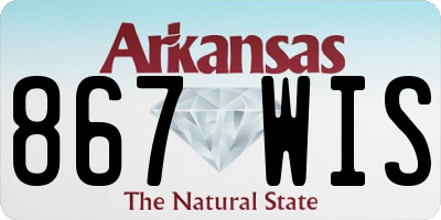 AR license plate 867WIS