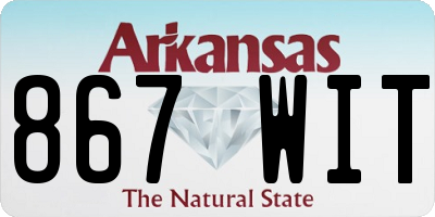 AR license plate 867WIT