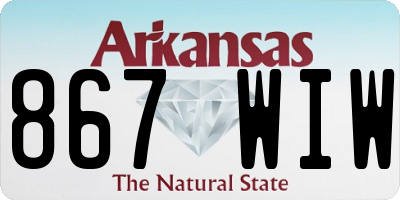 AR license plate 867WIW