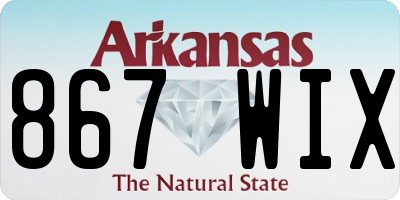 AR license plate 867WIX