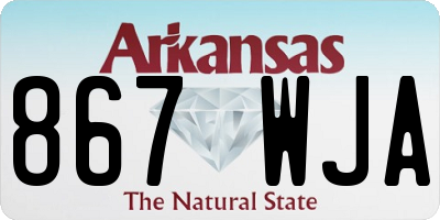 AR license plate 867WJA