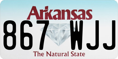 AR license plate 867WJJ