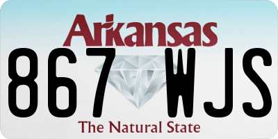 AR license plate 867WJS