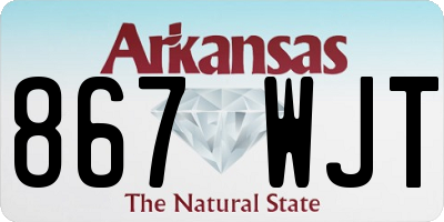 AR license plate 867WJT