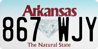 AR license plate 867WJY