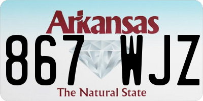AR license plate 867WJZ