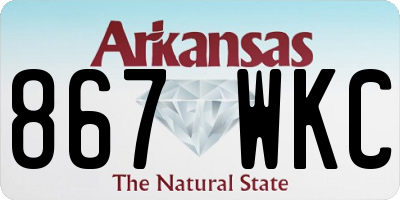 AR license plate 867WKC