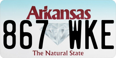 AR license plate 867WKE