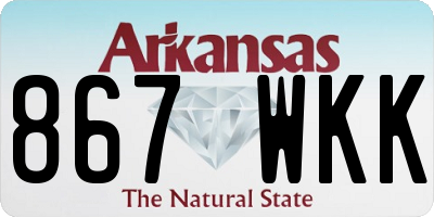 AR license plate 867WKK