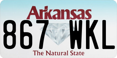 AR license plate 867WKL