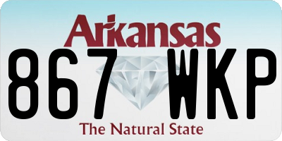 AR license plate 867WKP