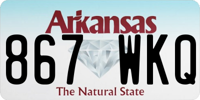 AR license plate 867WKQ