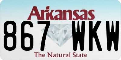 AR license plate 867WKW